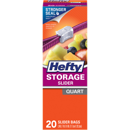 HEFTY Hefty Slidr Quart 20Ct R8-1219